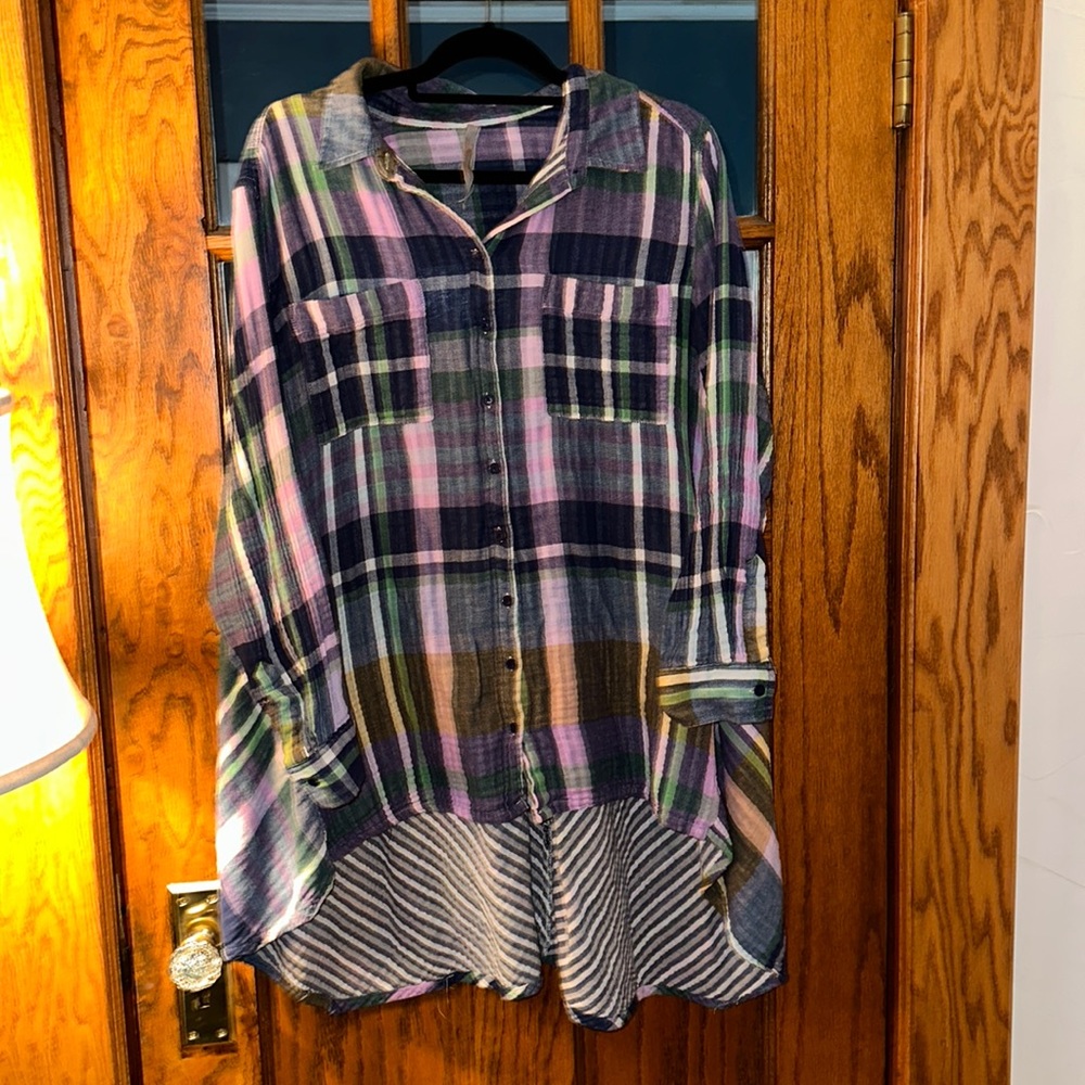 Melissa McCarthy for Seven Plaid Tunic